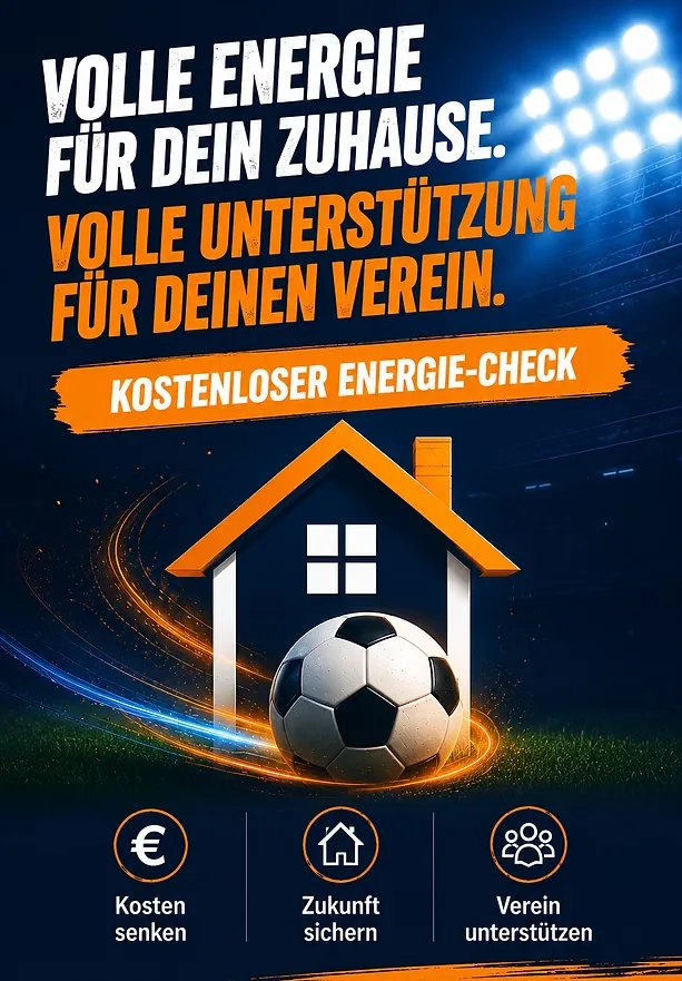 Aktion: Volle Energie für dein Zuhause, volle Unterstützung für deinen Verein